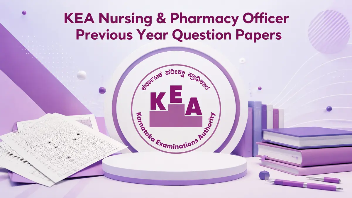 KEA Nursing & Pharmacy Officer Previous Year Question Papers, Free PYQ PDF Here