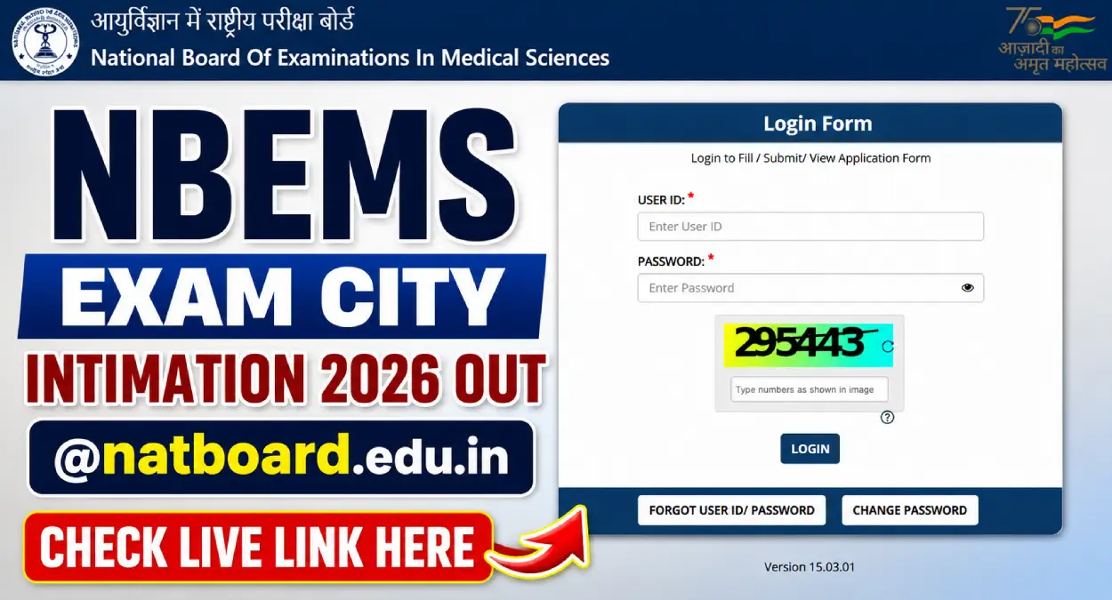 NBEMS Exam City 2026