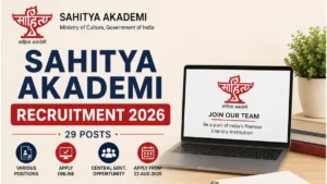 Sahitya Akademi Recruitment 2026