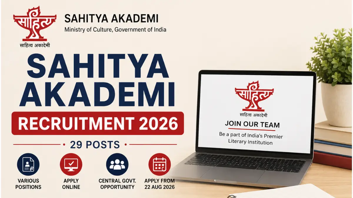 Sahitya Akademi Recruitment 2026