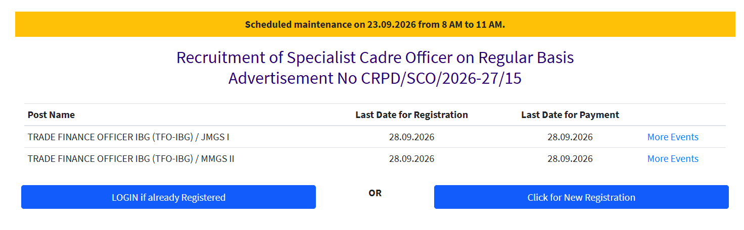 SBI Trade Finance Officer Recruitment 2026 Out, Apply Last Date Extended (28 Sept)_2.1
