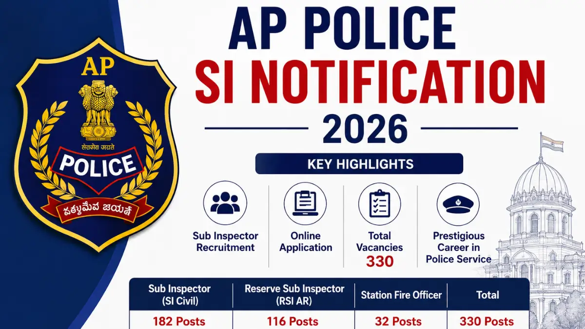 AP Police SI Notification 2026