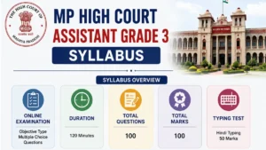 MP High Court Assistant Grade 3 Syllabus
