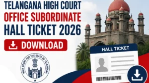 Telangana High Court Office Subordinate Hall Ticket