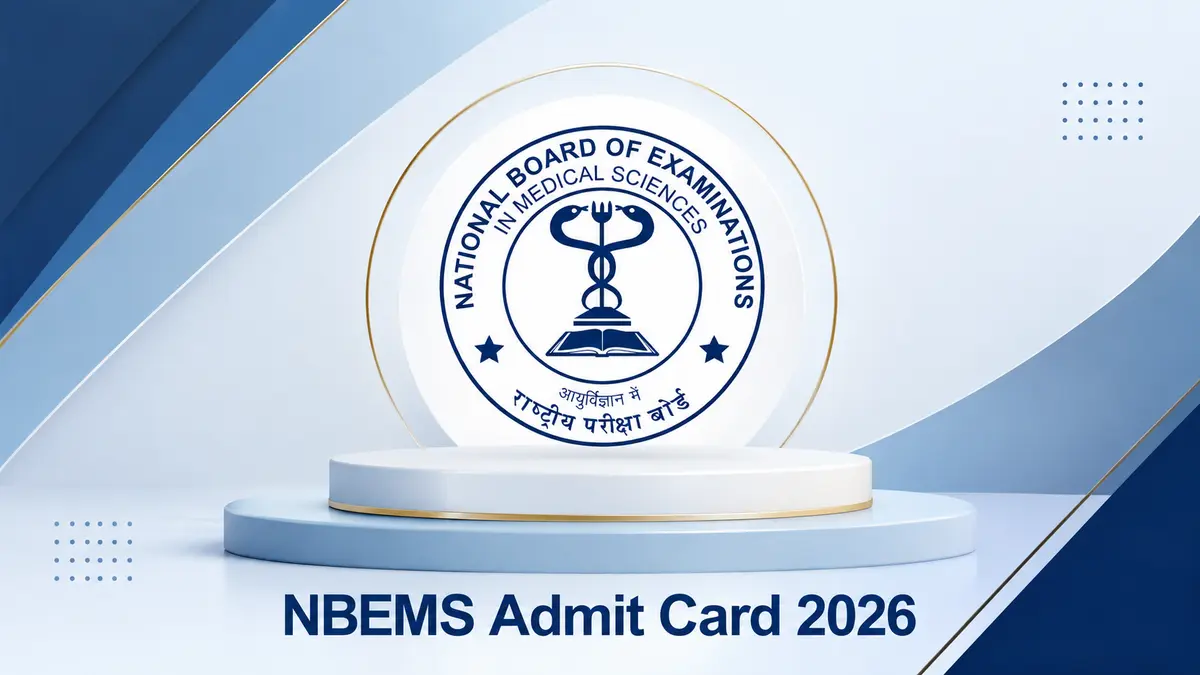 NBEMS Admit Card 2026, Check Download Link