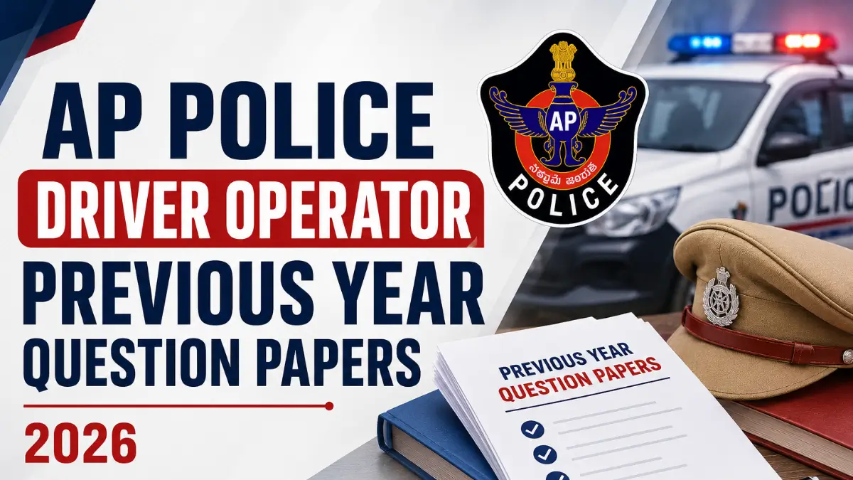AP Police Driver Operator Previous Year Question Papers
