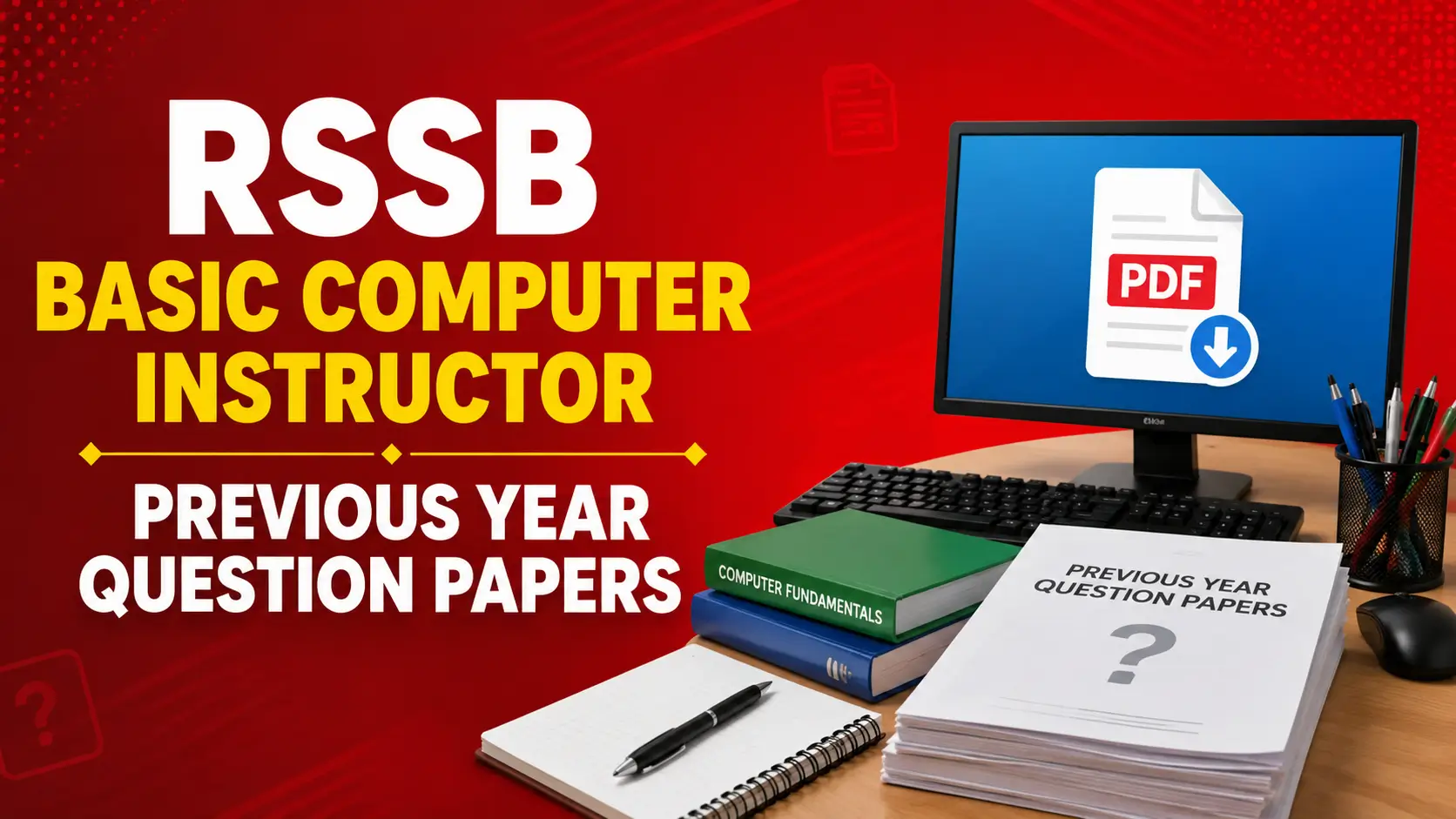 RSSB Basic Computer Instructor Previous Year Question Paper