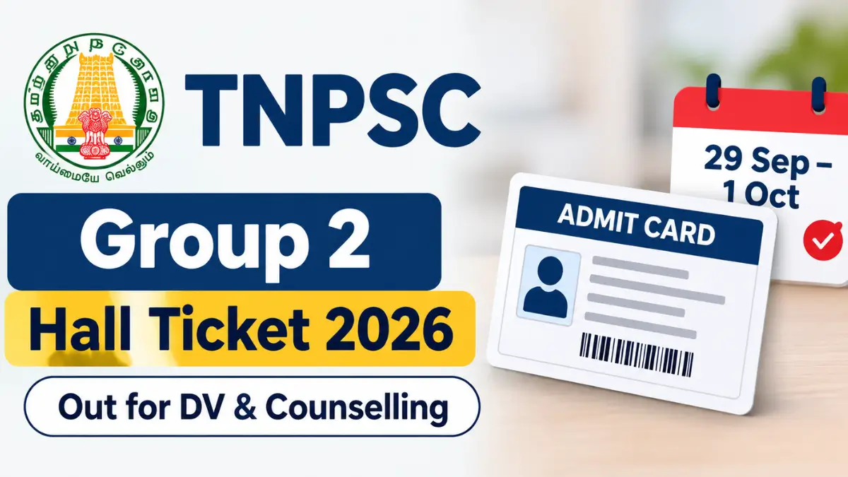 TNPSC Group 2 Hall Ticket 2026