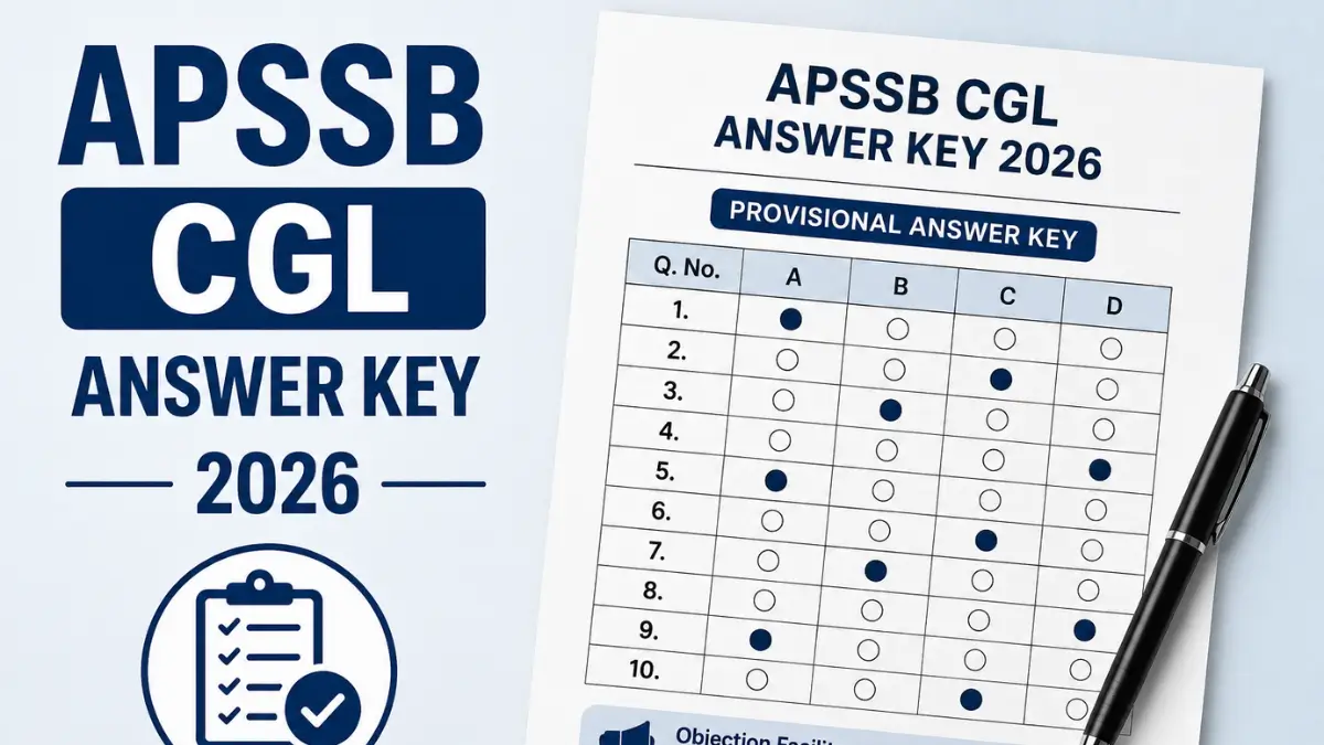 APSSB CGL Answer Key 2026
