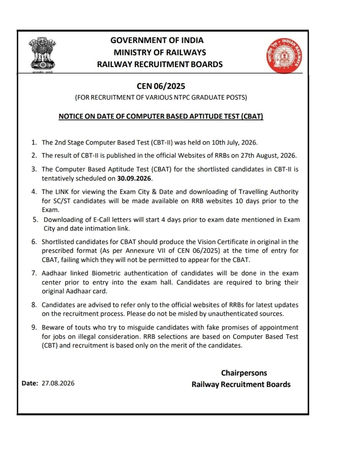 RRB NTPC CBT 2 Score Card and Result 2026 Out for Graduate, Download Zone-wise Result PDF_3.1