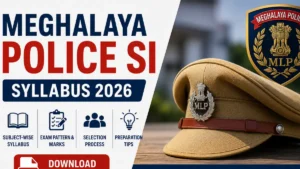 Meghalaya Staff Nurse Syllabus