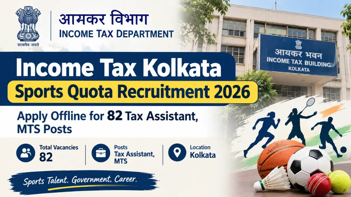 Income Tax Kolkata Sports Quota Recruitment