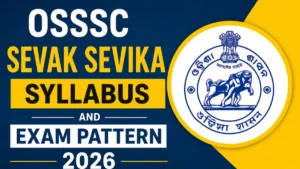 OSSSC Sevak Sevika Syllabus