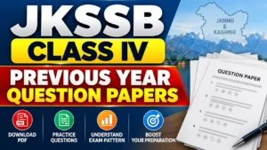 JKSSB Class IV Previous Year Question Papers, Download PDF