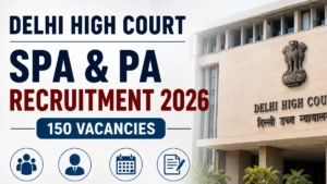Delhi High Court SPA Recruitment 2026 Notification Out For SPA & Posts, Apply Online