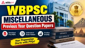 WBPSC Miscellaneous Previous Year Question Papers