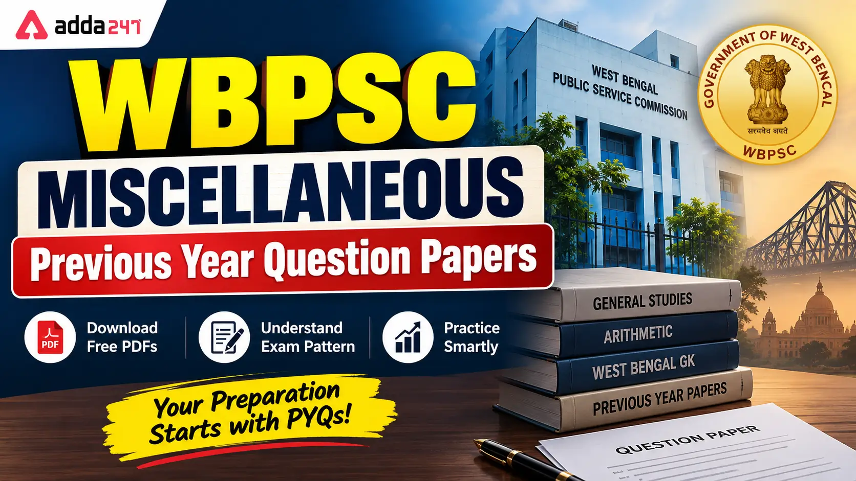 WBPSC Miscellaneous Previous Year Question Papers
