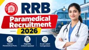 RRB Paramedical Recruitment 2026