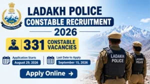 Ladakh Police Constable Recruitment 2026