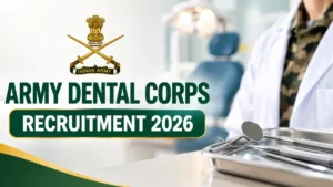 Army Dental Corps Recruitment 2026 Notification Out For 37 Posts, Apply Online