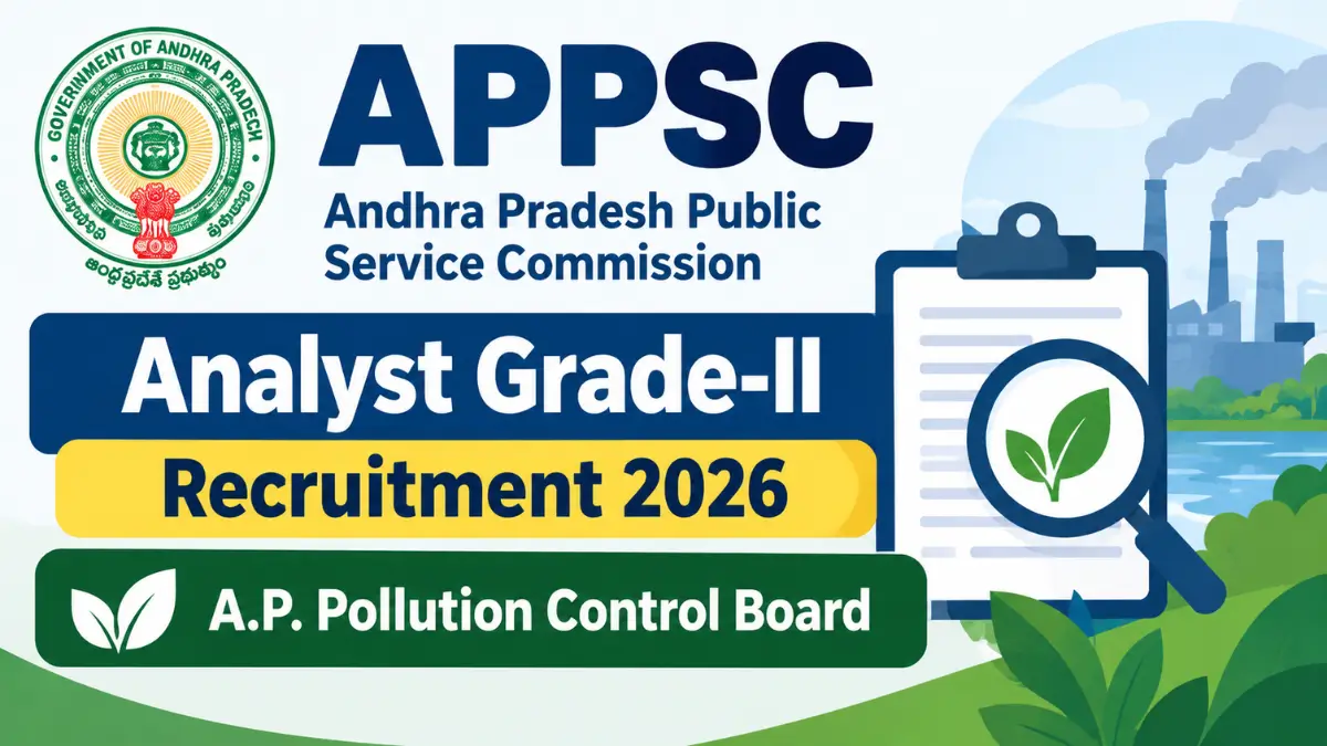 APPSC Analyst Grade 2 Recruitment 2026
