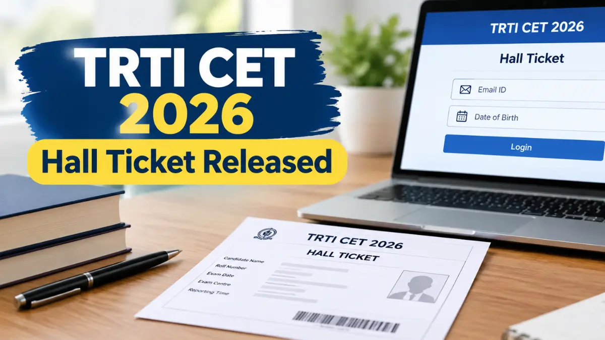 TRTI CET Hall Ticket 2026