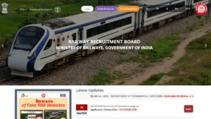 RRB Section Controller Application Status 2026