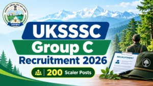 UKSSSC Group C Recruitment 2026