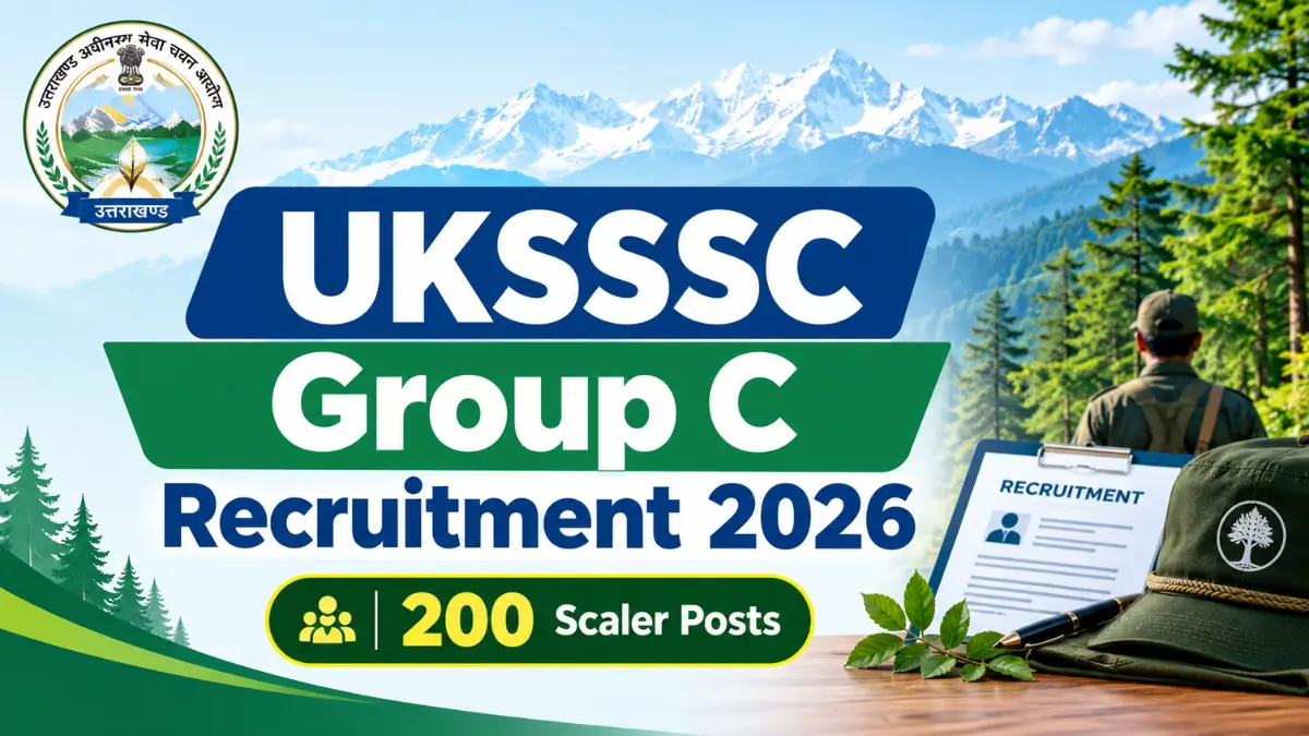 UKSSSC Group C Recruitment 2026