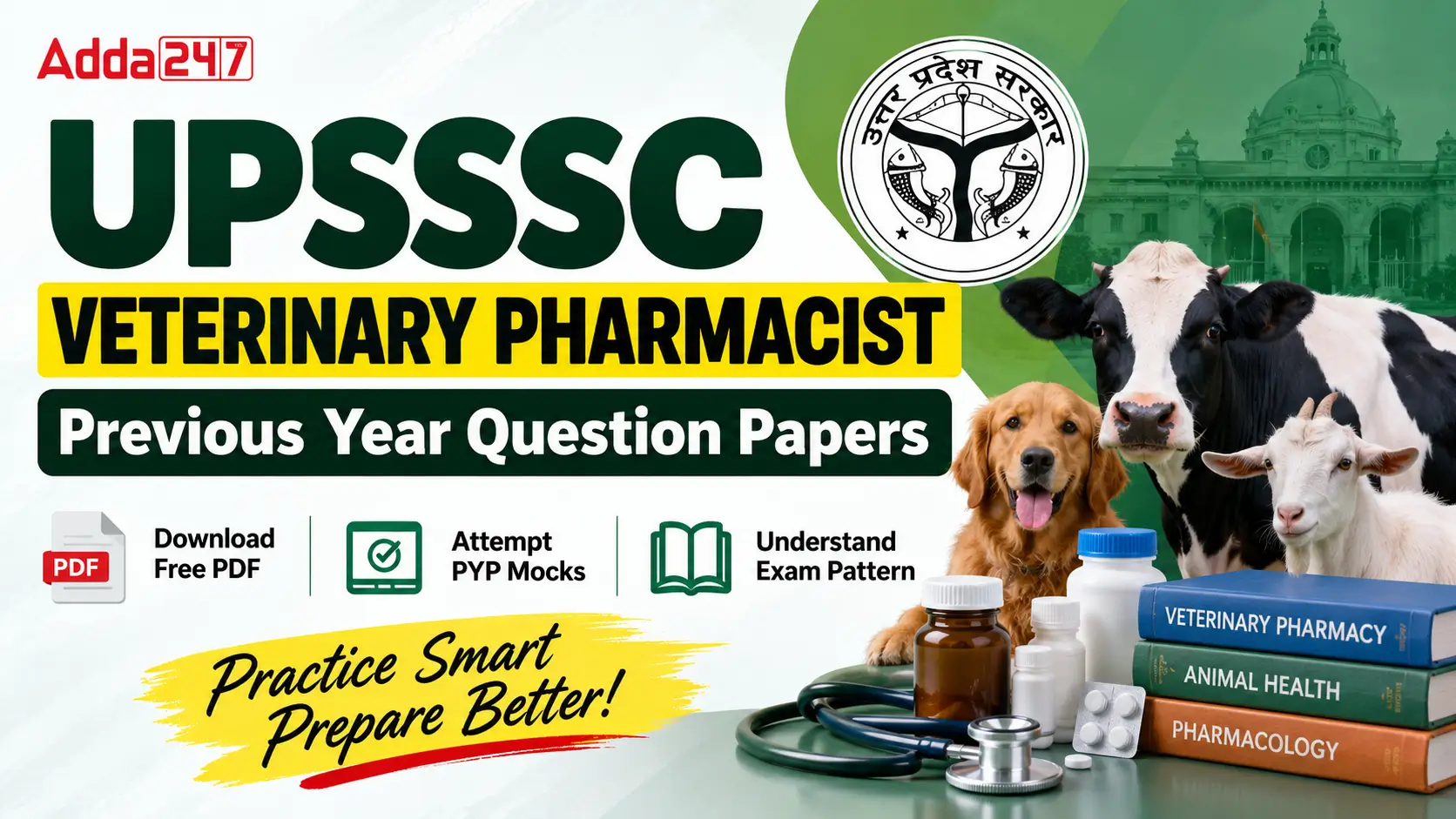 UPSSSC Veterinary Pharmacist Previous Year Question Papers