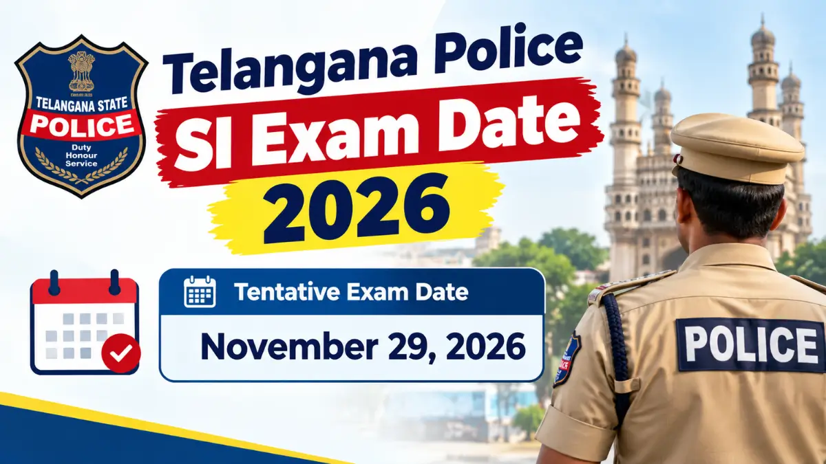 Telangana Police SI Exam Date 2026