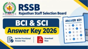 RSSB BCI SCI Answer Key 2026