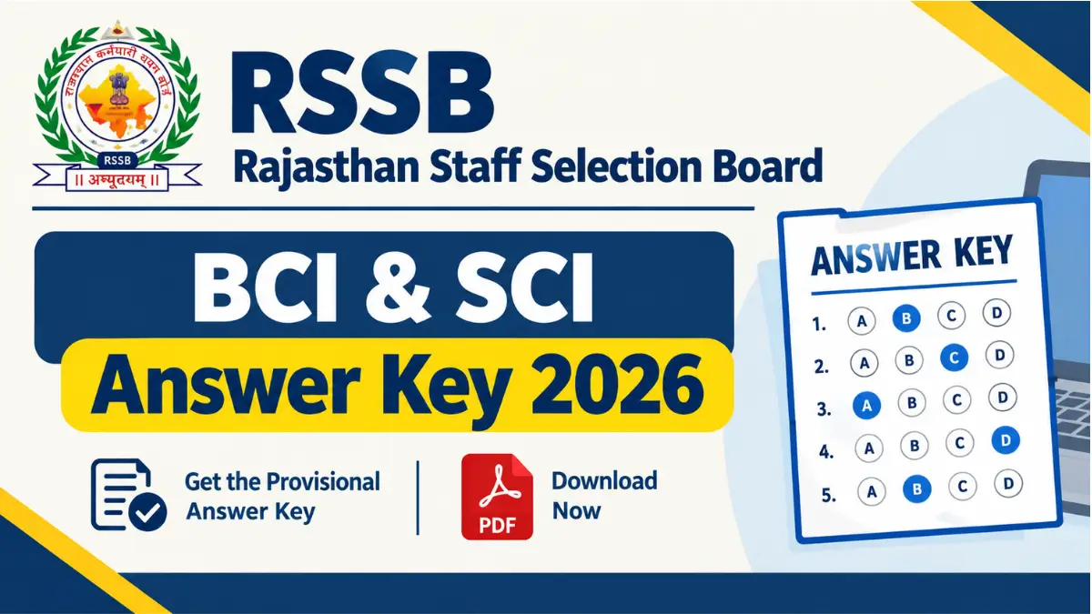 RSSB Computer Instructor Answer Key 2026