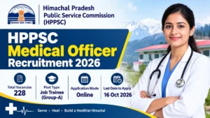 HPPSC Medical Officer Recruitment 2026