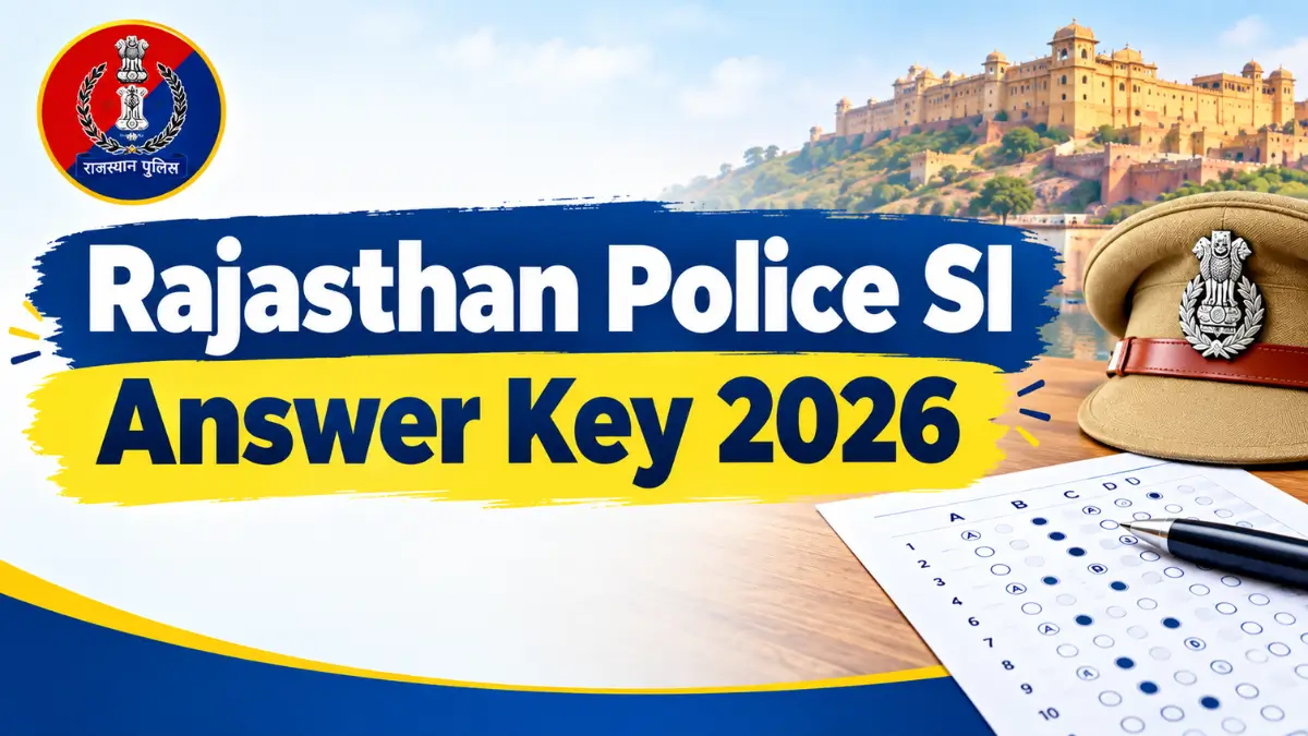Rajasthan Police SI answer key 2026
