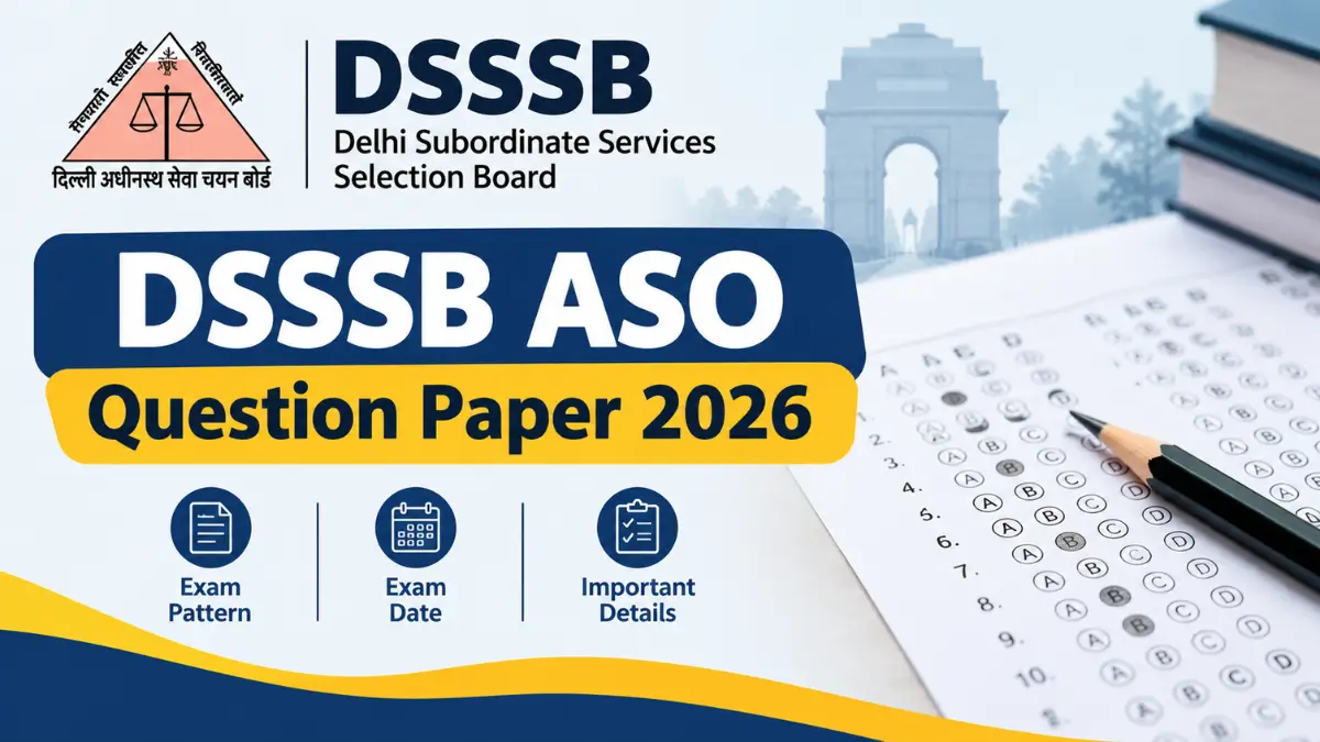 DSSSB ASO Question Paper 2026