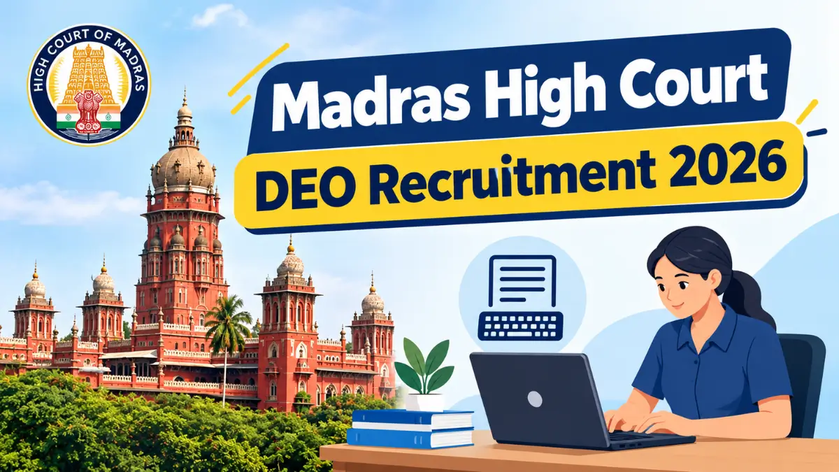 Madras High Court DEO recruitment 2026