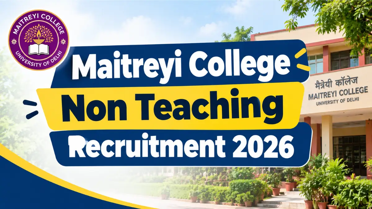 Maitreyi College Non Teaching Recruitment 2026