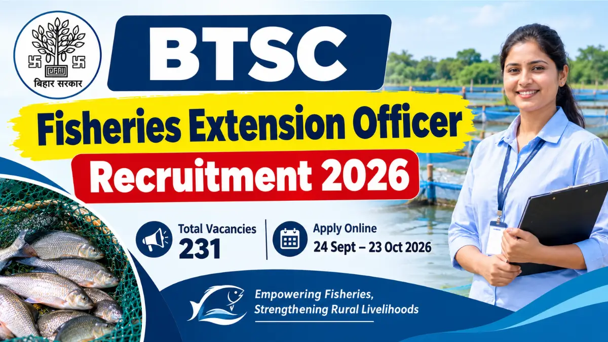BTSC Fisheries Extension Officer Recruitment 2026