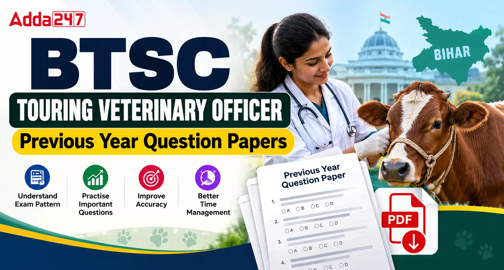 BTSC Touring Veterinary Officer Previous Year Question Papers