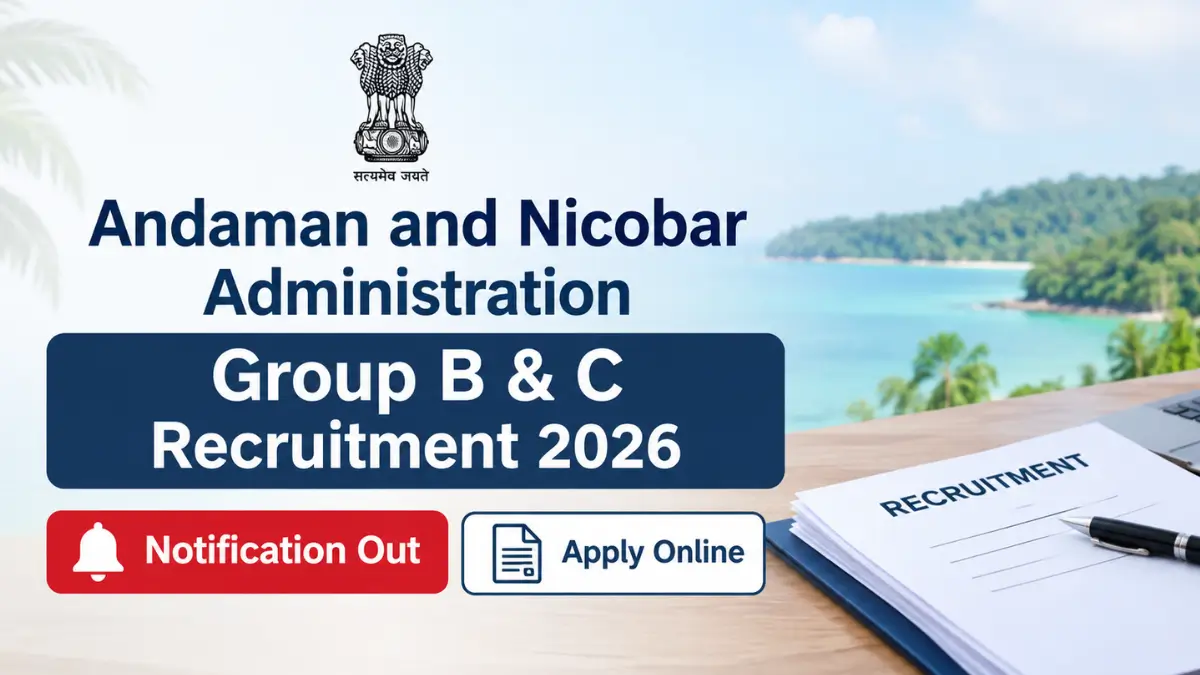 Andaman And Nicobar Administration Group B And C