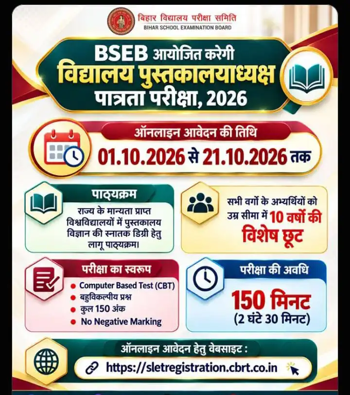 Bihar Librarian Vacancy 2026
