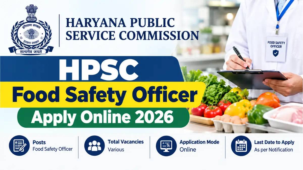 HPSC Food Safety Officer Apply Online 2026
