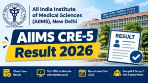 AIIMS CRE 5 Result 2026