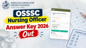 OSSSC Nursing Officer Answer Key