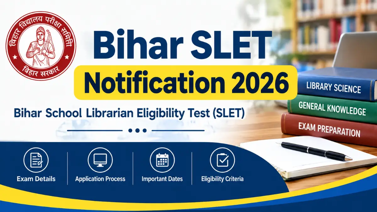 Bihar SLET Notification 2026