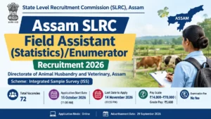 Assam SLRC Field Assistant Recruitment 2026