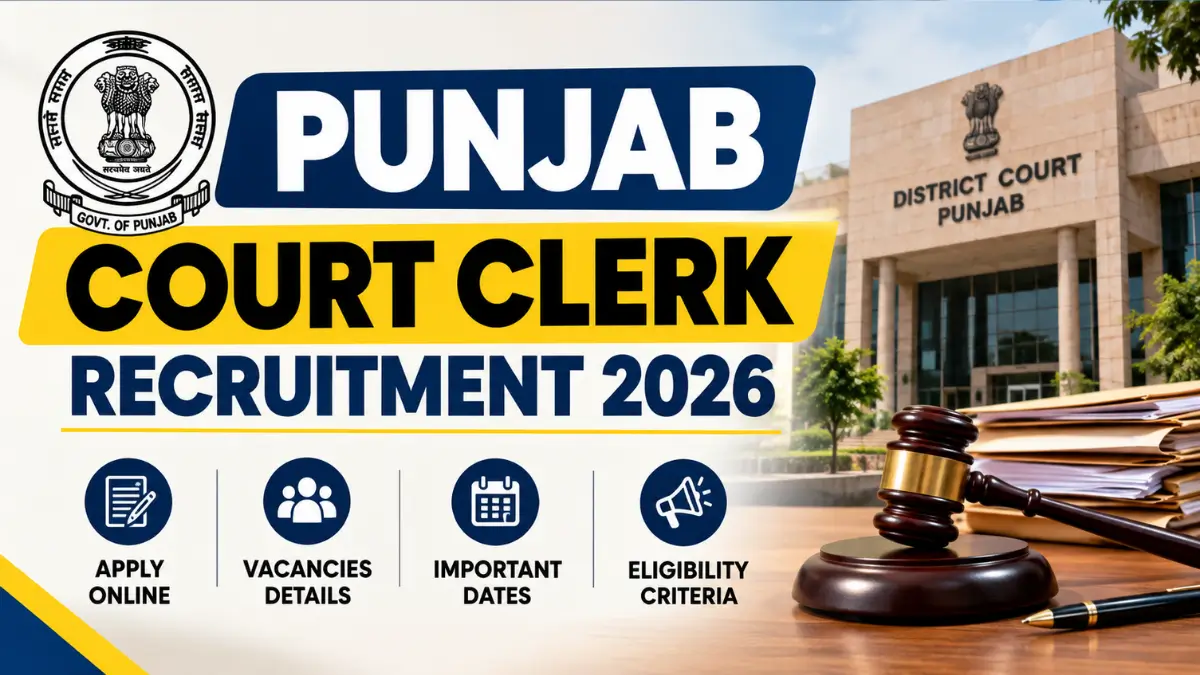 Punjab Court Clerk Recruitment 2026