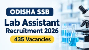 Odisha SSB Lab Assistant Recruitment 2026 Notification Out For 435 Posts, Apply Online
