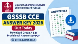 GSSSB CCE Answer Key 2026